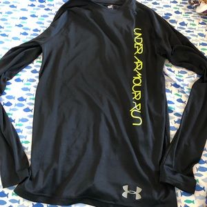 Black Under Armour Fitted Long Sleeve Shirt